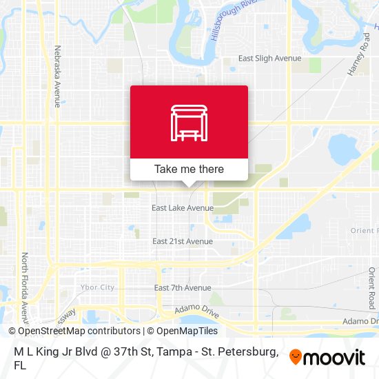 M L King Jr Blvd @ 37th St map