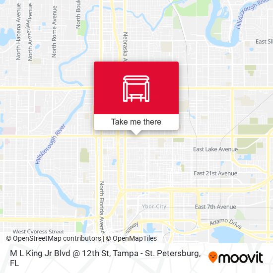 M L King Jr Blvd @ 12th St map