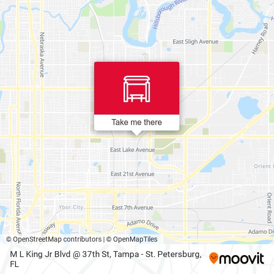 M L King Jr Blvd @ 37th St map