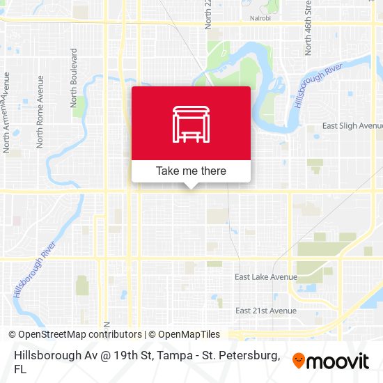 Hillsborough Av @ 19th St map
