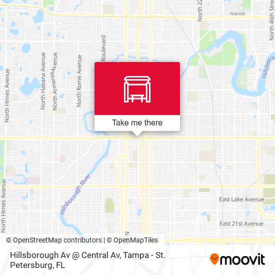 Mapa de Hillsborough Av @ Central Av