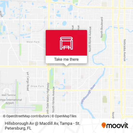 Hillsborough Av @ Macdill Av map