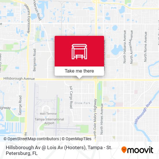 Hillsborough Av @ Lois Av (Hooters) map