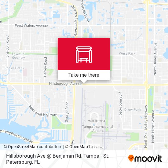 Hillsborough Ave @ Benjamin Rd map