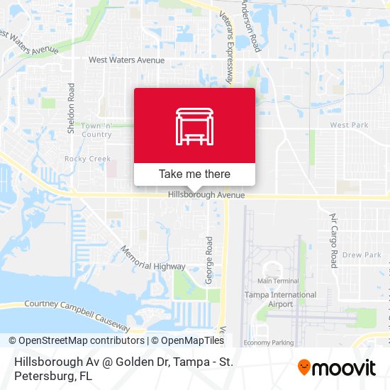 Hillsborough Av @ Golden Dr map