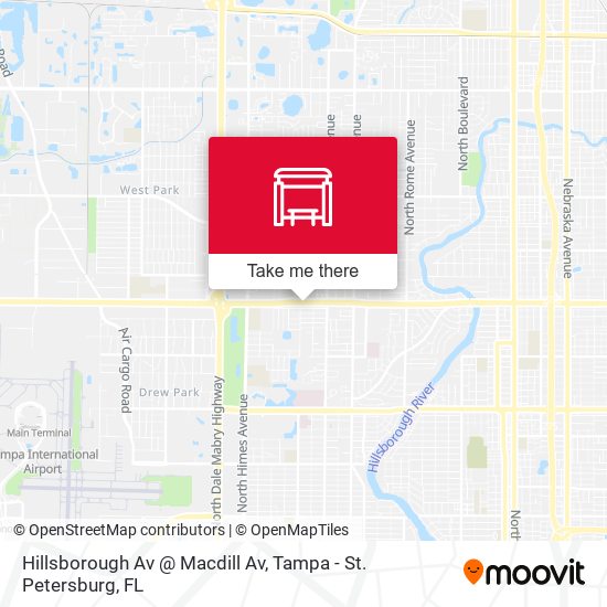 Hillsborough Av @ Macdill Av map