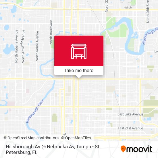 Mapa de Hillsborough Av @ Nebraska Av