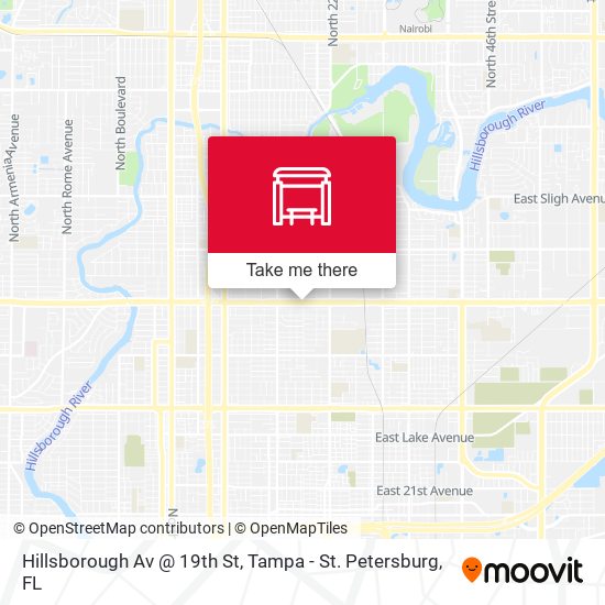 Hillsborough Av @ 19th St map