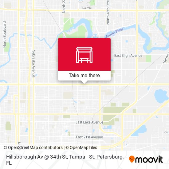 Mapa de Hillsborough Av @ 34th St