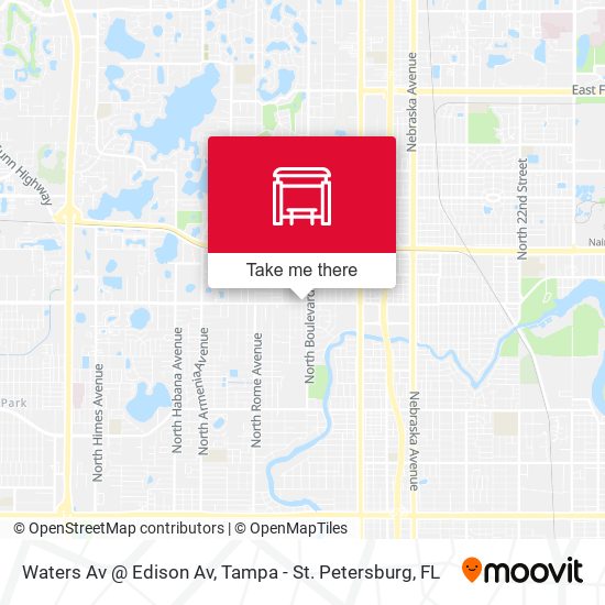 Mapa de Waters Av @ Edison Av