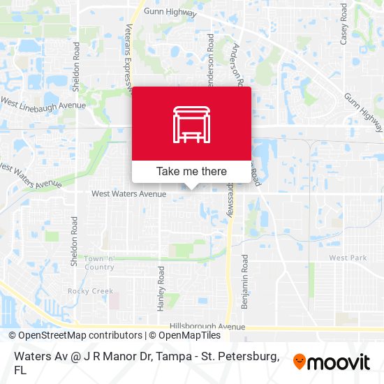 Waters Av @ J R Manor Dr map
