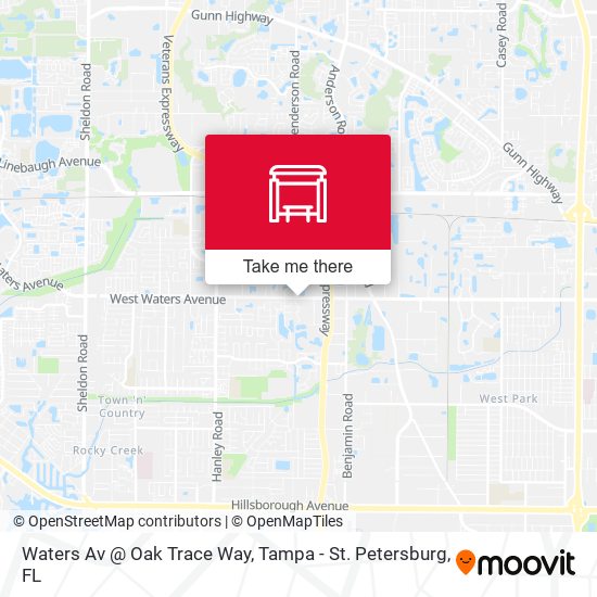 Waters Av @ Oak Trace Way map