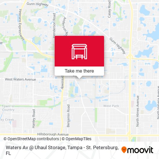 Mapa de Waters Av @ Uhaul Storage