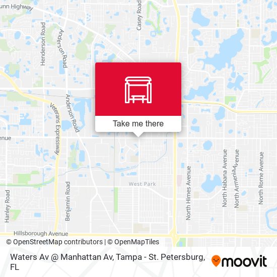 Mapa de Waters Av @ Manhattan Av