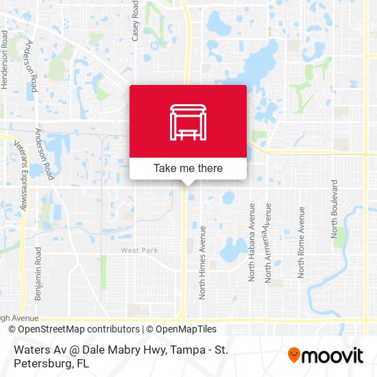 Waters Av @ Dale Mabry Hwy map