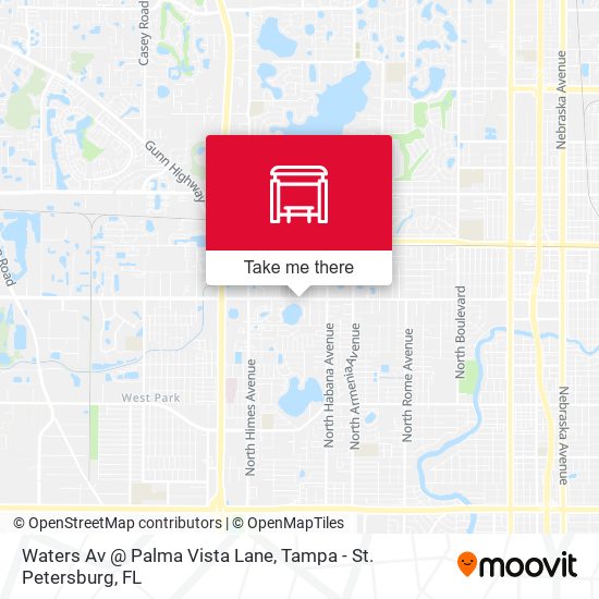Waters Av @ Palma Vista Lane map