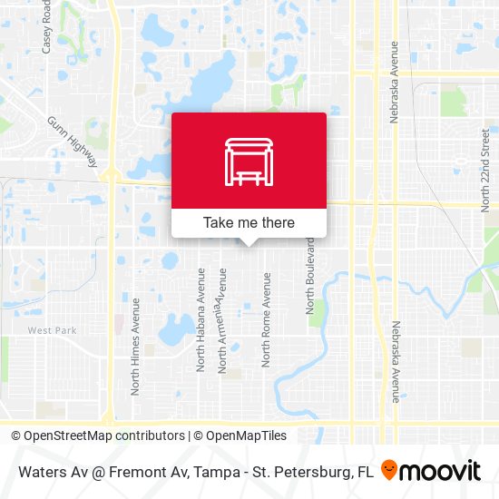 Mapa de Waters Av @ Fremont Av