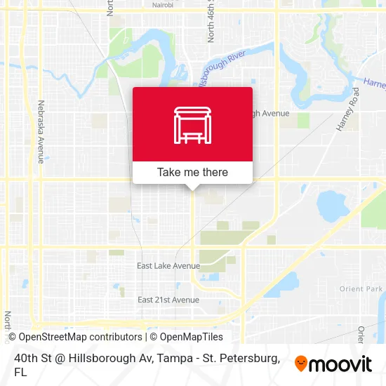 Mapa de 40th St @ Hillsborough Av