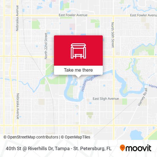 Mapa de 40th St @ Riverhills Dr