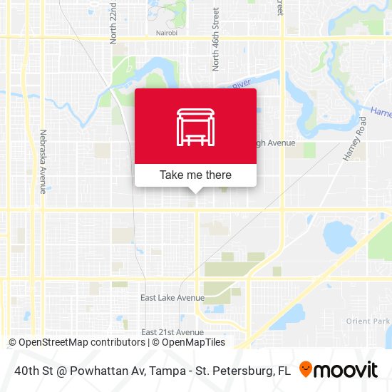 40th St @ Powhattan Av map