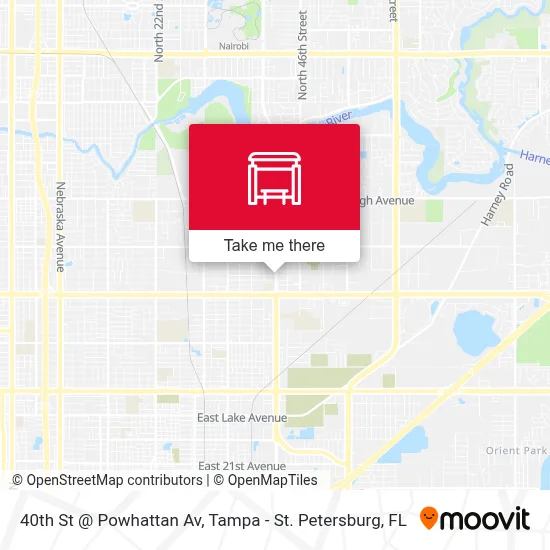 40th St @ Powhattan Av map