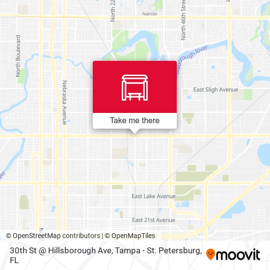 30th St @ Hillsborough Ave map