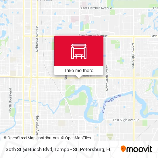 Mapa de 30th St @ Busch Blvd
