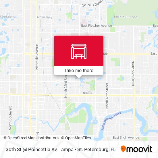Mapa de 30th St @ Poinsettia Av