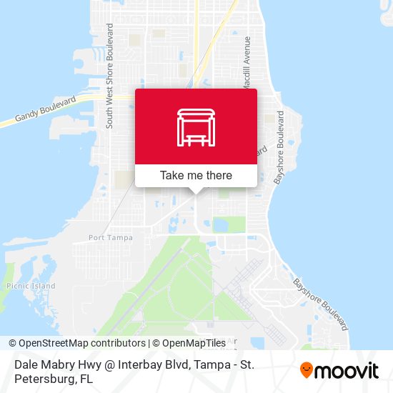 Mapa de Dale Mabry Hwy @ Interbay Blvd
