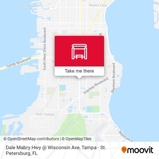 Mapa de Dale Mabry Hwy @ Wisconsin Ave