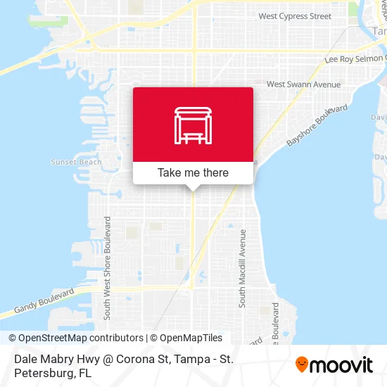 Dale Mabry Hwy @ Corona St map