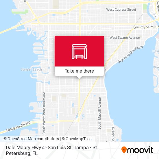 Dale Mabry Hwy @ San Luis St map