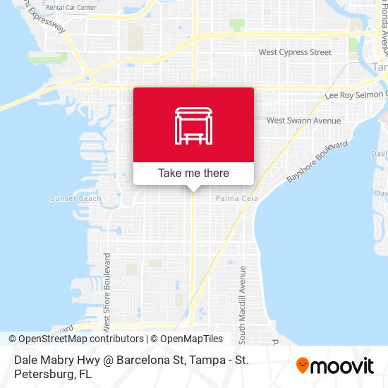 Mapa de Dale Mabry Hwy @ Barcelona St