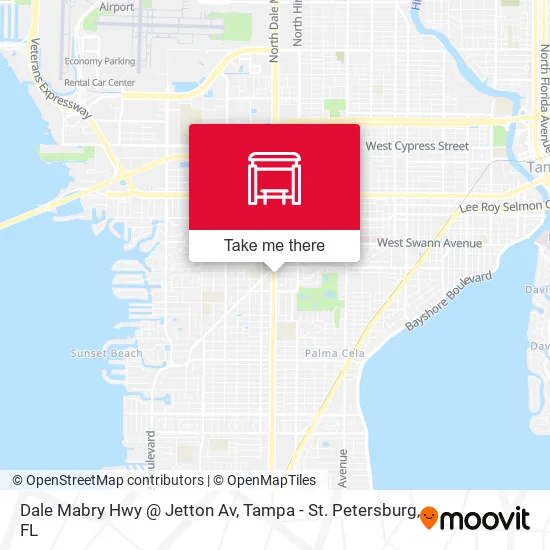 Dale Mabry Hwy @ Jetton Av map