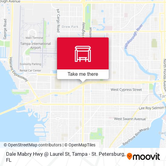 Dale Mabry Hwy @ Laurel St map