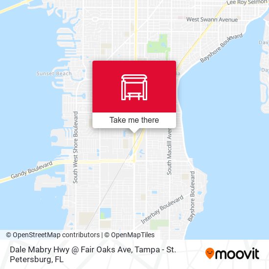 Dale Mabry Hwy @ Fair Oaks Ave map