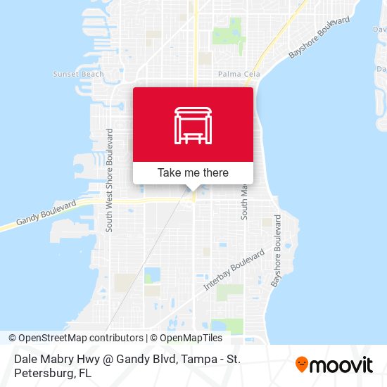 Dale Mabry Hwy @ Gandy Blvd map