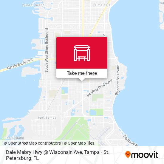 Dale Mabry Hwy @ Wisconsin Ave map