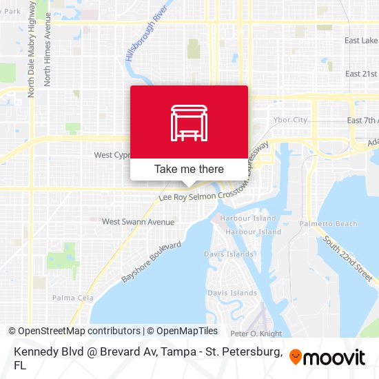 Kennedy Blvd @ Brevard Av map