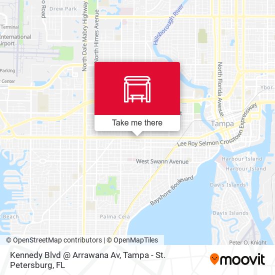 Mapa de Kennedy Blvd @ Arrawana Av