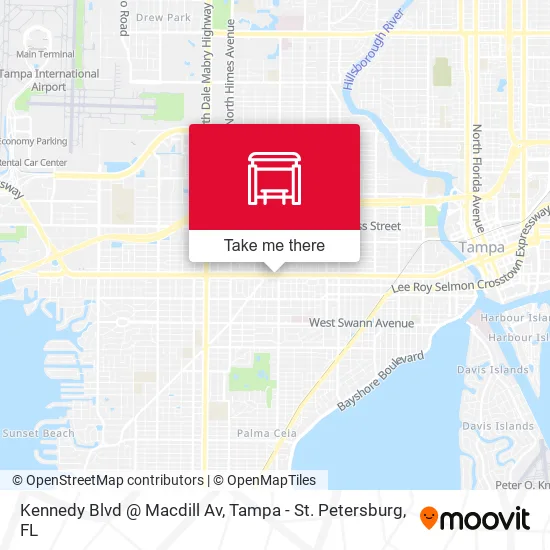 Mapa de Kennedy Blvd @ Macdill Av