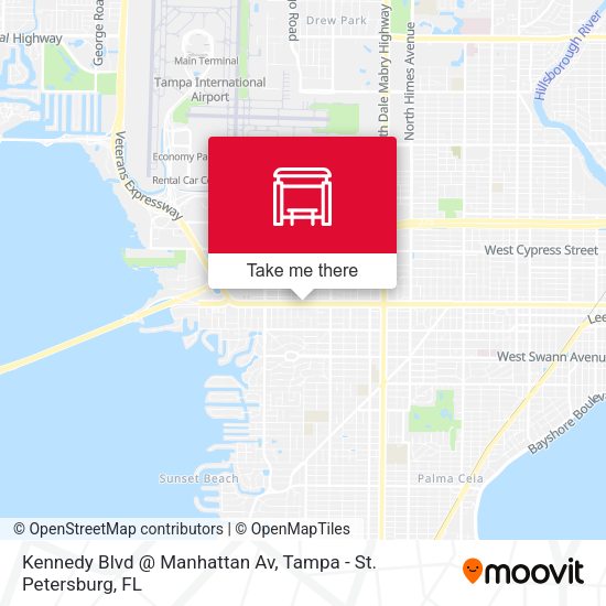 Mapa de Kennedy Blvd @ Manhattan Av