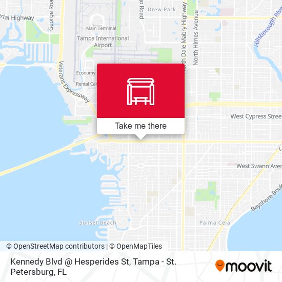 Kennedy Blvd @ Hesperides St map
