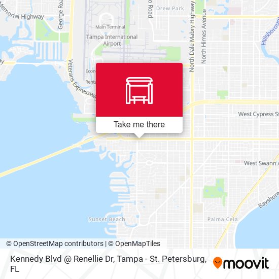 Mapa de Kennedy Blvd @ Renellie Dr