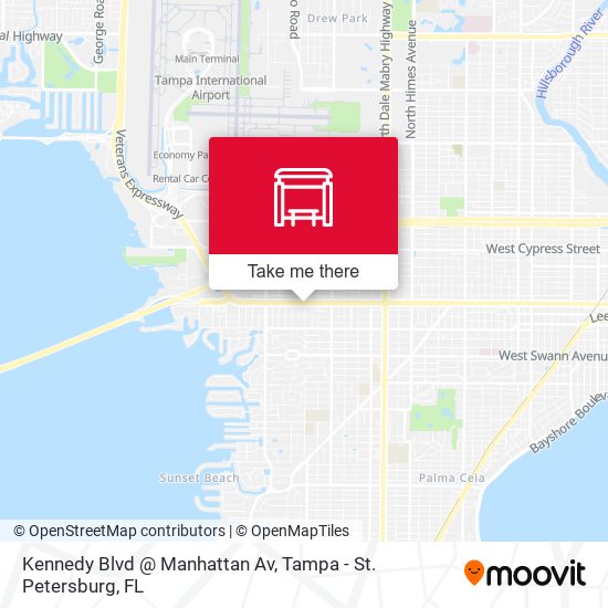 Mapa de Kennedy Blvd @ Manhattan Av