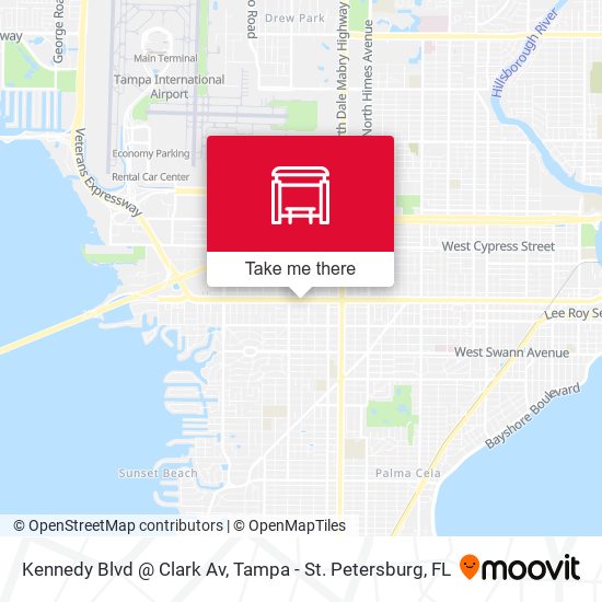 Mapa de Kennedy Blvd @ Clark Av
