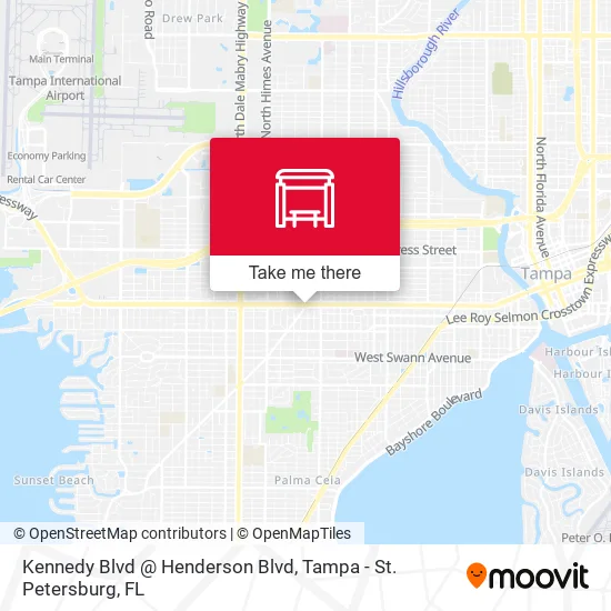 Mapa de Kennedy Blvd @ Henderson Blvd