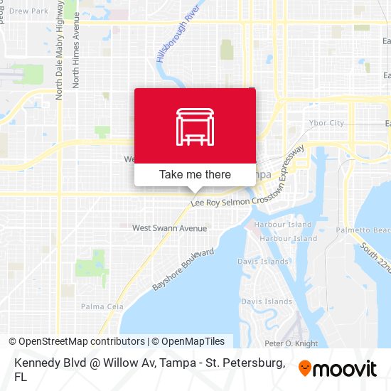 Mapa de Kennedy Blvd @ Willow Av