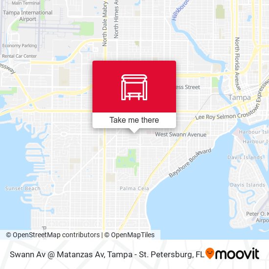 Mapa de Swann Av @ Matanzas Av