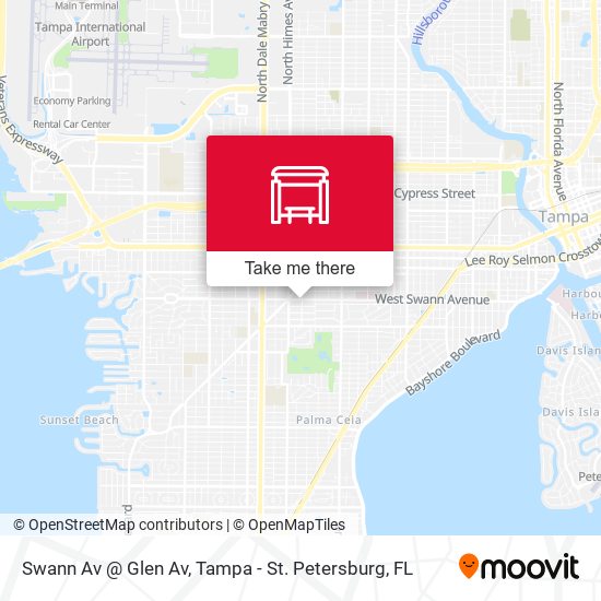 Mapa de Swann Av @ Glen Av